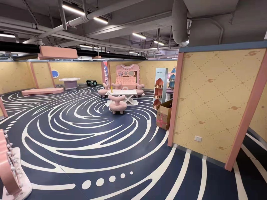 Personalizowane podłogi winylowe z efektem 3D PVC 3D wydrukowane podłogi winylowe dla parków rozrywki