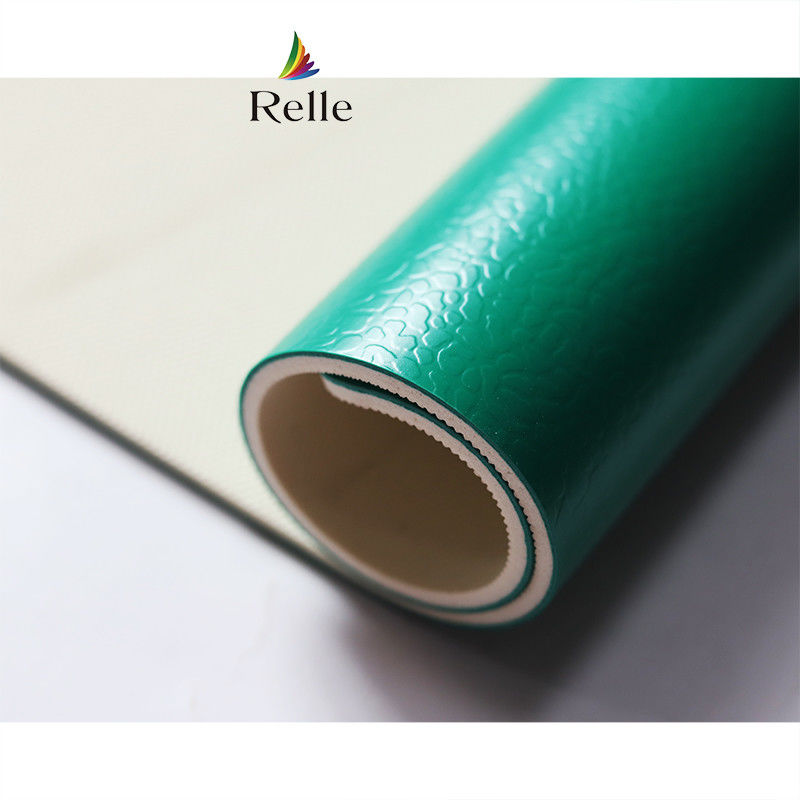 Wnętrze Relle 6mm Wnętrze Green Syntetyczny Badminton Court Podłoga z absorpcją wstrząsów