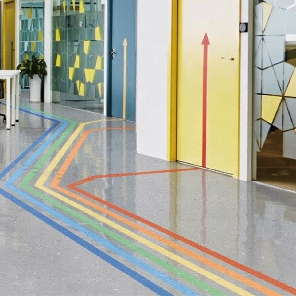 Podłoga homogeniczna 2 mm laboratoryjna podłoga winylowa niebieska żółta zielona