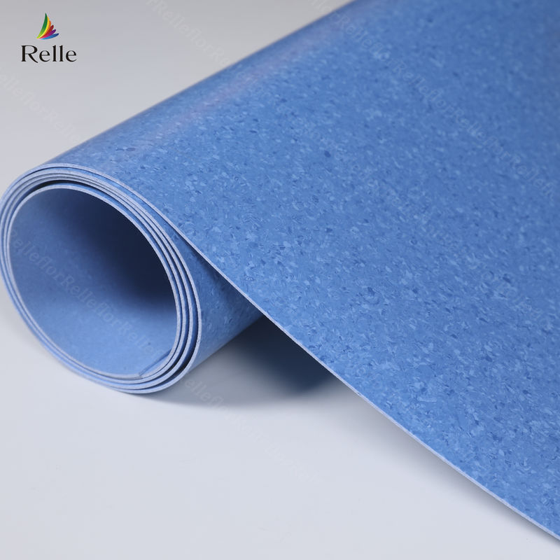 Szpital/Skoła/Lotnisko/Laboratorium/Teatr 3m Szerokość 3mm Grubość PVC Homogen Flooring Roll