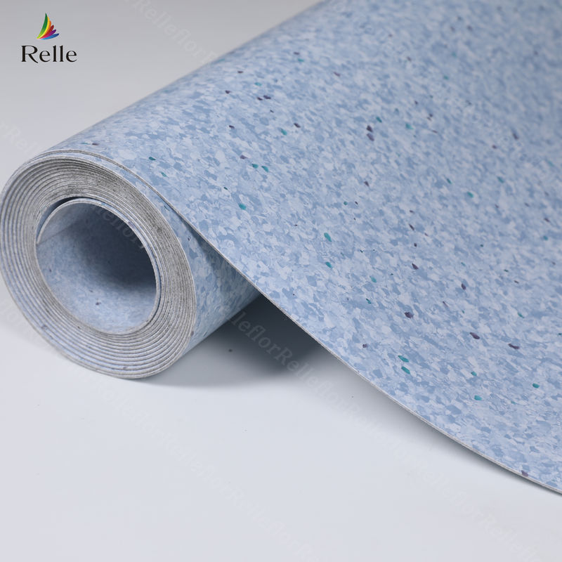 Szpital/Skoła/Lotnisko/Laboratorium/Teatr 3m Szerokość 3mm Grubość PVC Homogen Flooring Roll