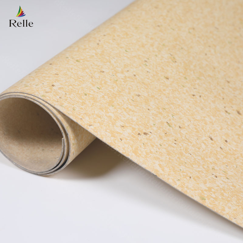 Szpital/Skoła/Lotnisko/Laboratorium/Teatr 3m Szerokość 3mm Grubość PVC Homogen Flooring Roll