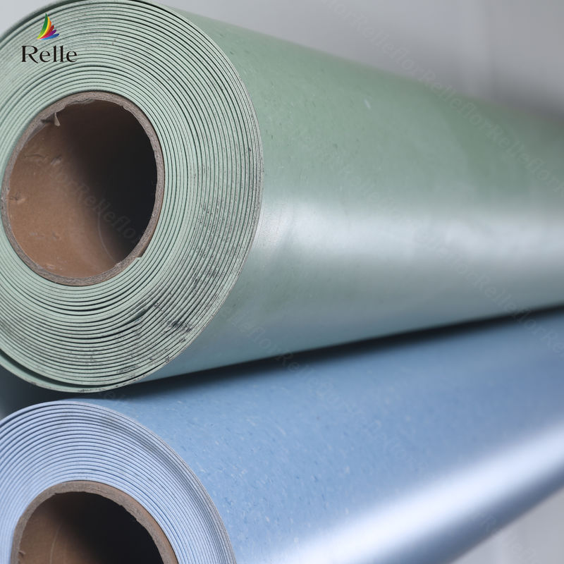 Szpital/Skoła/Lotnisko/Laboratorium/Teatr 3m Szerokość 3mm Grubość PVC Homogen Flooring Roll