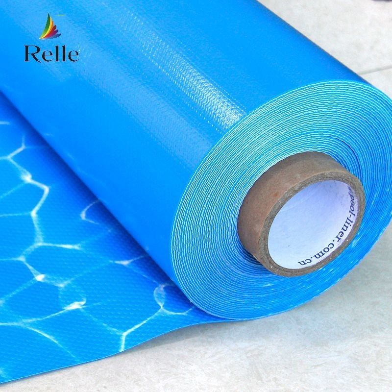 Ocean Blue PVC Pool Liner Anti UV 1,5 mm 1,2 mm Wzmocniony PVC Liner Do Basenu
