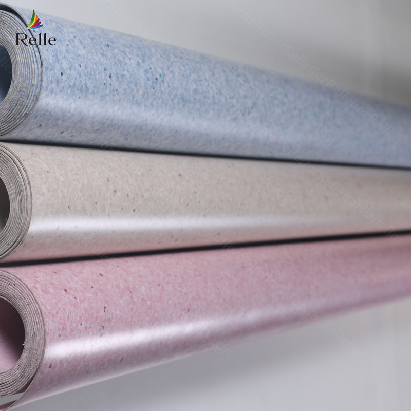 Relle PVC jednorodne podłogi winylowe do zastosowań szpitalnych w Guangdong Per Roll