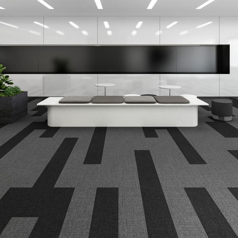 6.5mm 7mm Office Carpet Tiles Commercial Carpet Tiles For Hotel Bedroom Plac pracy