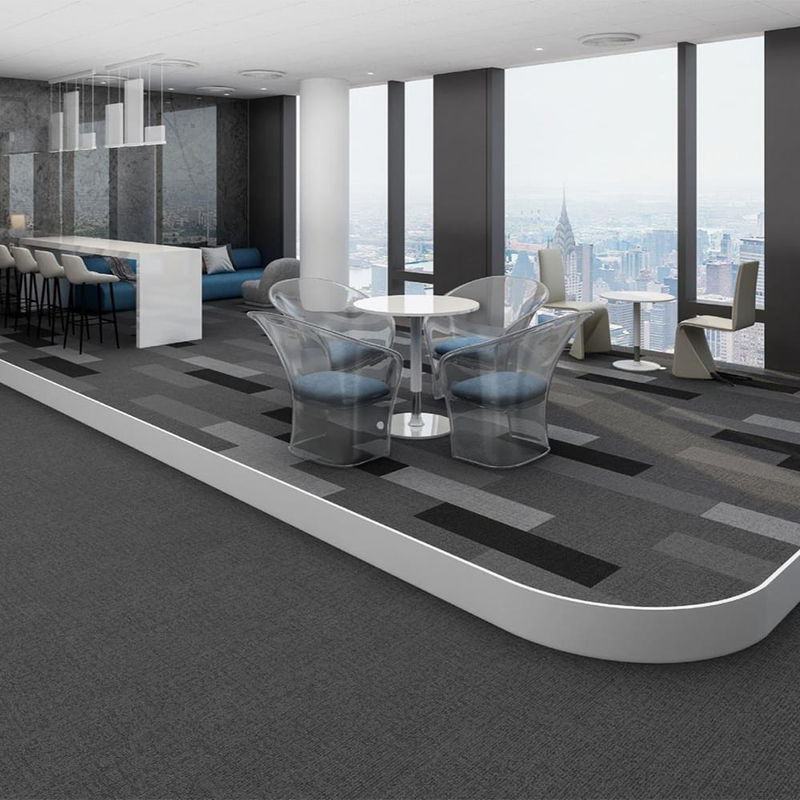 6.5mm 7mm Office Carpet Tiles Commercial Carpet Tiles For Hotel Bedroom Plac pracy