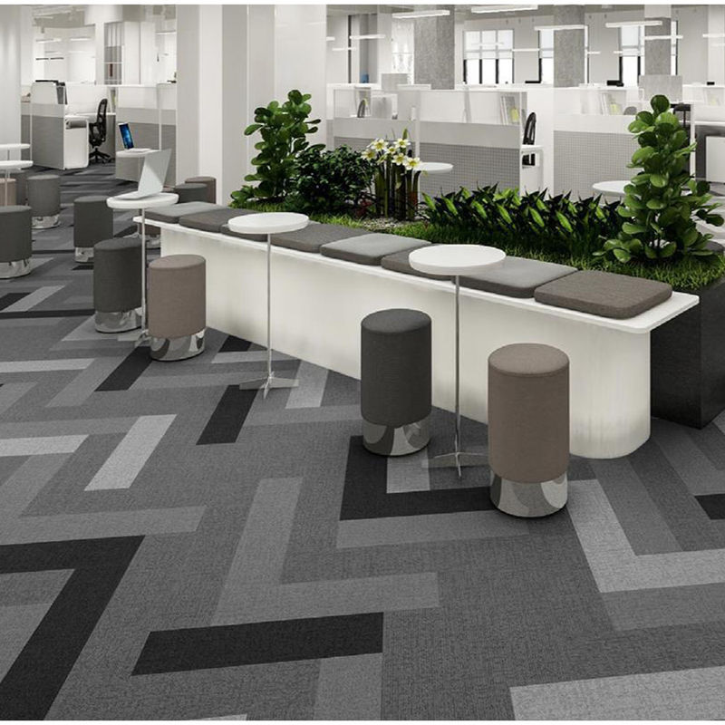 6.5mm 7mm Office Carpet Tiles Commercial Carpet Tiles For Hotel Bedroom Plac pracy