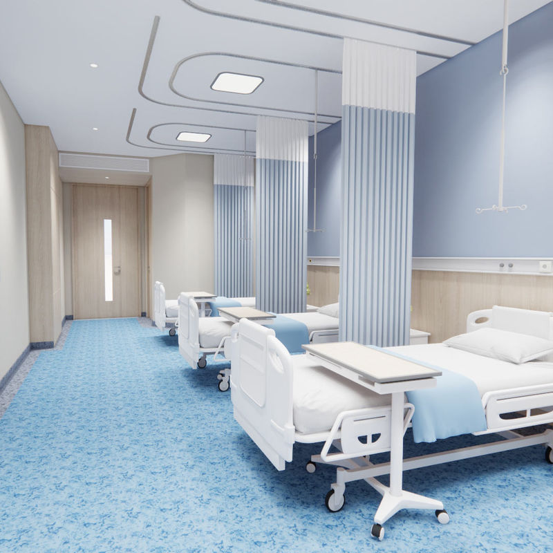 Łatwe w czyszczeniu podłogi heterogeniczne dla zatłoczonych przestrzeni trwałe, odporne na plamy, wielowarstwowe