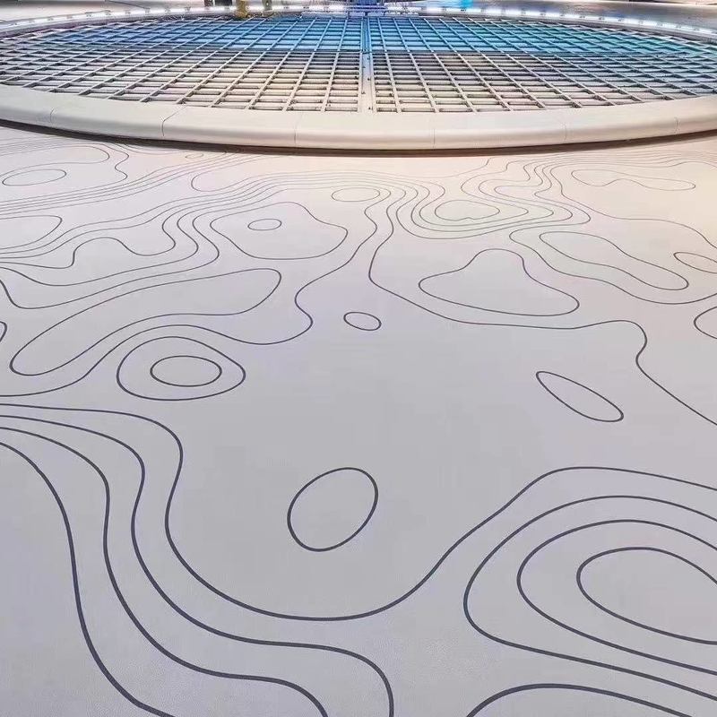 Relle Ekologiczne, odporne na zużycie i antypoślizgowe gumowe podłogi do sal wystawienniczych