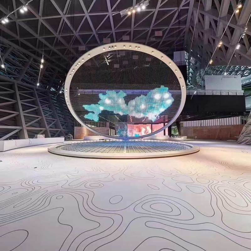 Relle Antypoślizgowa, Odporna na Ścieranie i Plamoodporna Gumowa Podłoga do Hal Wystawowych