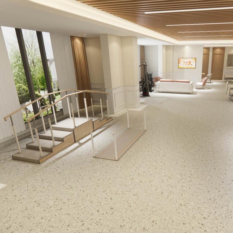 Kompleksowe podłogi dla seniorów w domach opieki – Medyczny, homogeniczny styl higieniczny