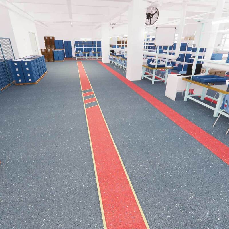 Relle Bezpyłowa podłoga bezpieczeństwa z karborundumem (czysty obszar, odporny na zużycie, ślizg, ogień, przyjazny dla środowiska)