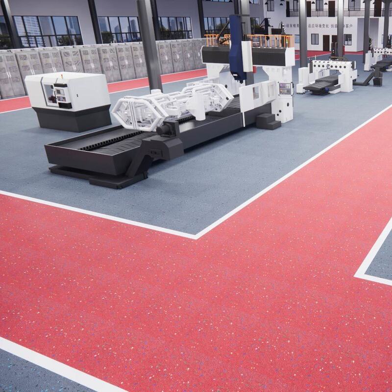 Relle Bezpyłowa podłoga bezpieczeństwa z karborundumem (czysty obszar, odporny na zużycie, ślizg, ogień, przyjazny dla środowiska)