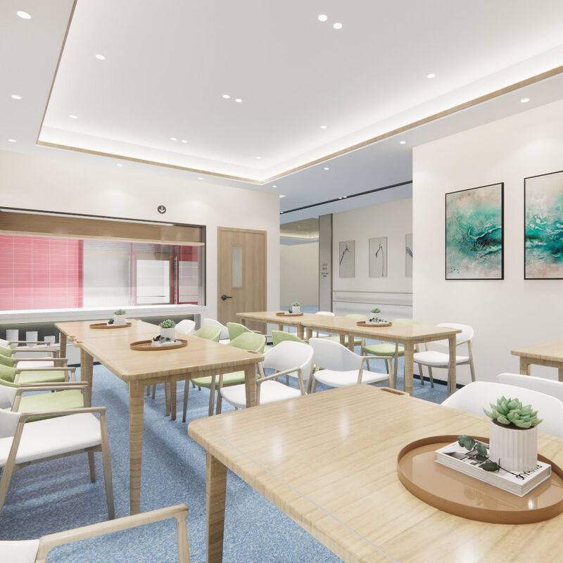 Odporna na uderzenia jednorodna podłoga z powierzchnią antyryskową dla pokoi pacjentów w domach opieki