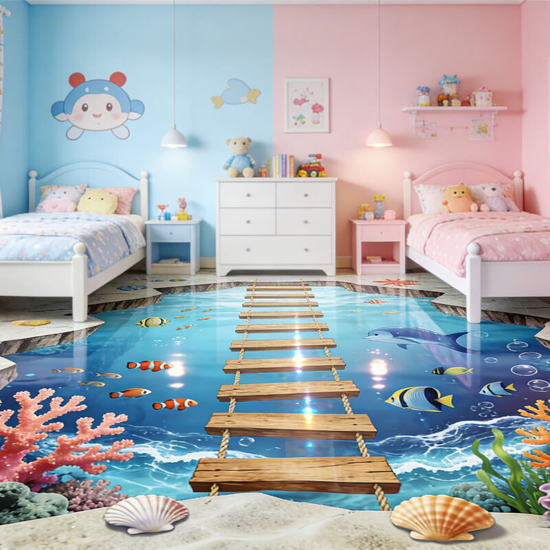 Premium Custom Image 3D dekoracyjne podłogi do pokoi tematycznych