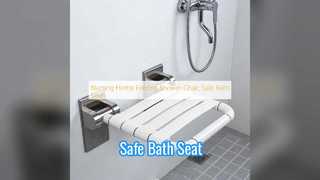 Bezpieczne składane krzesło prysznicowe dla osób starszych i w ciąży